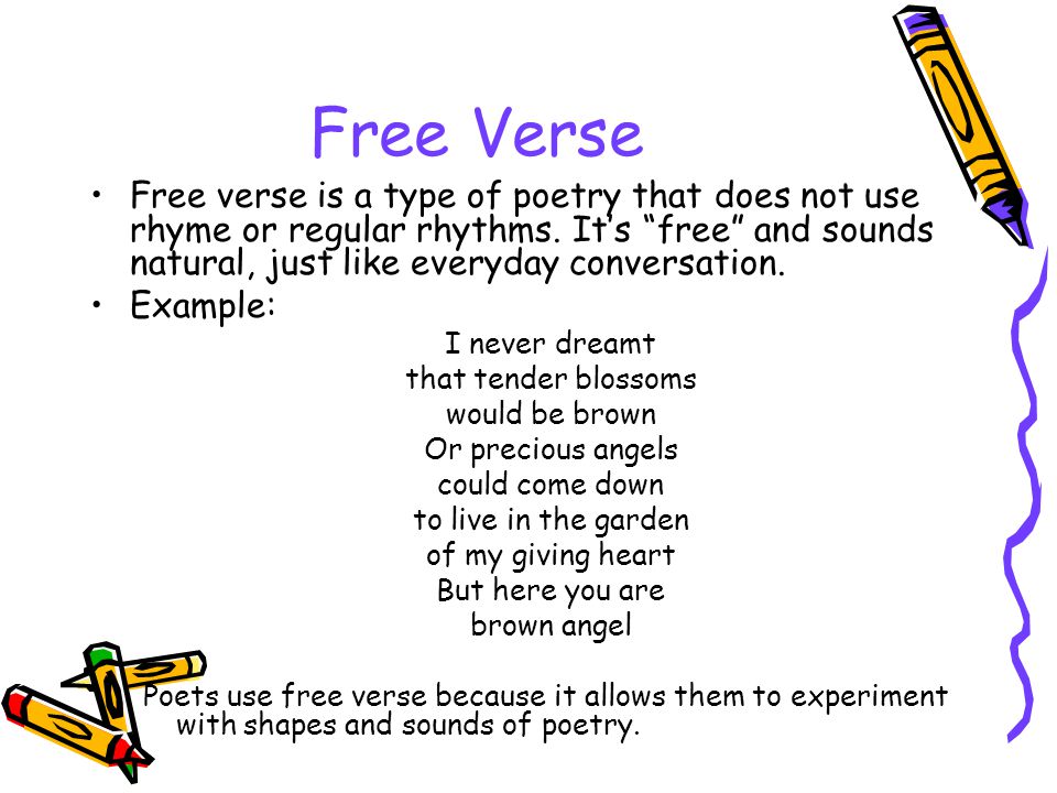 7 tips for teaching free verse poetry